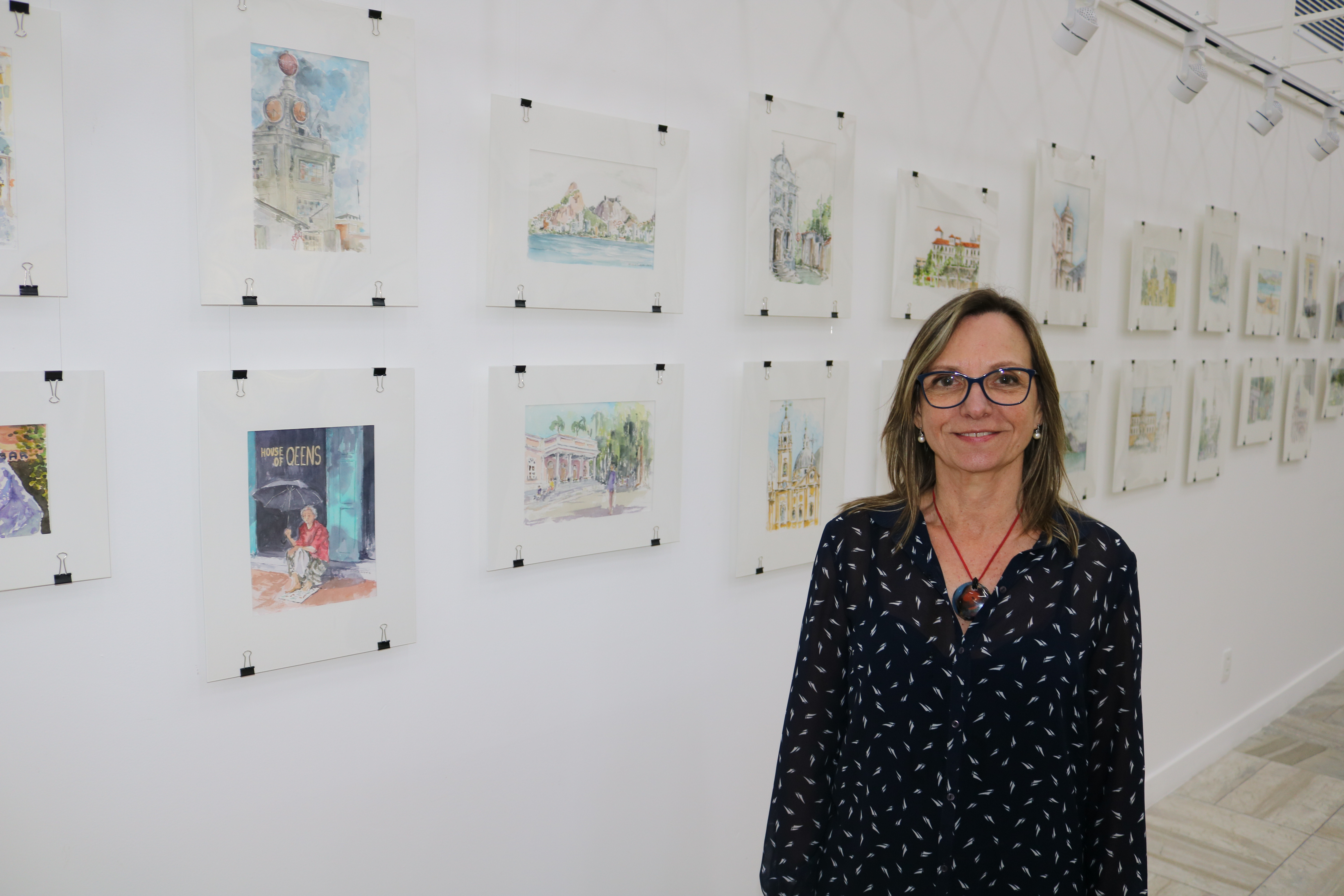 Paisagem do Rio é retratada em exposição de aquarelas no TRT-1