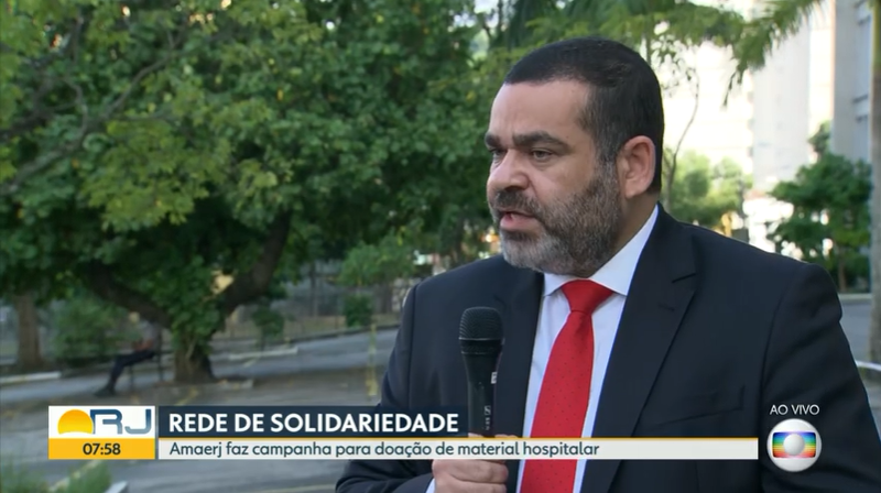 Ação solidária da AMATRA1, AMAERJ e Ajuferjes é destaque na TV Globo